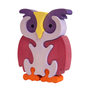 Uil Violet groot - Fauna speelgoed