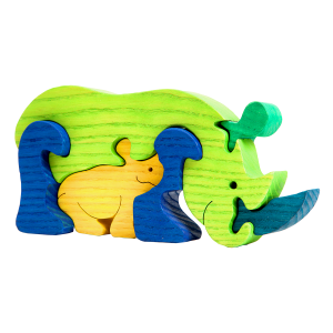 Neushoornfamilie - Fauna speelgoed