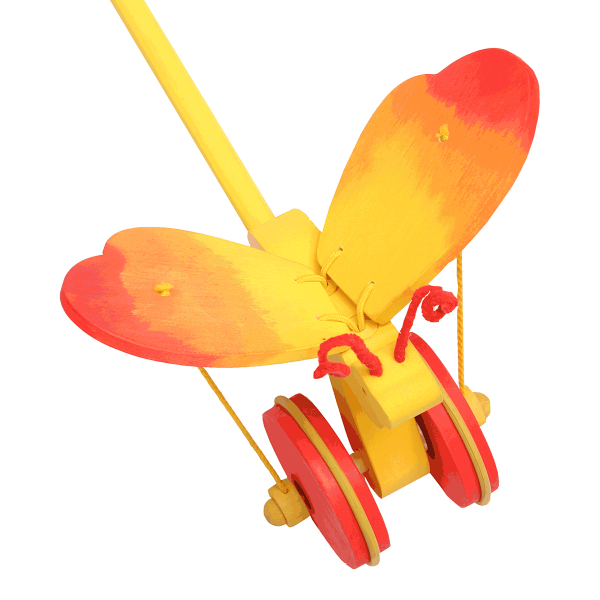 Duw speelgoed vlinder rood – Fauna speelgoed